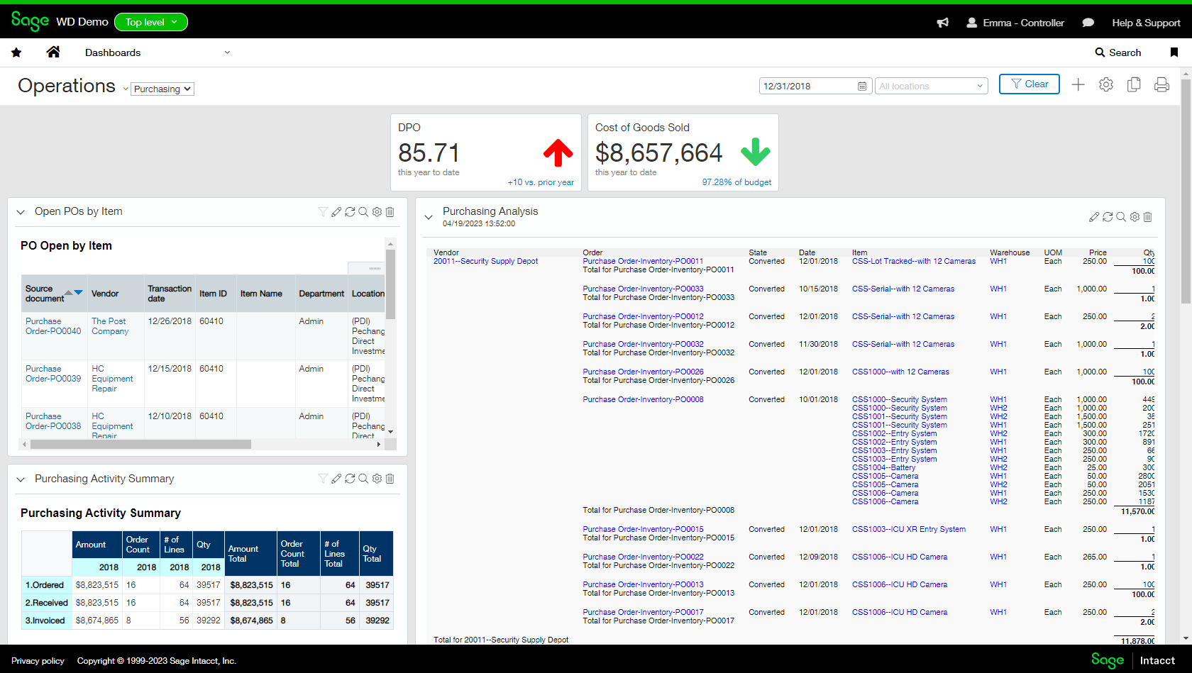 SDMO—CloudBased Manufacturing for Sage Intacct RKL eSolutions, LLC